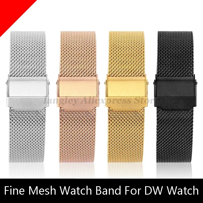 Milanese Watch Band for DW Watch Strap for Daniel Wellington Watch Stainless Steel Bracelet 10/12/13/14/16/17/18/19/20/22/24mm