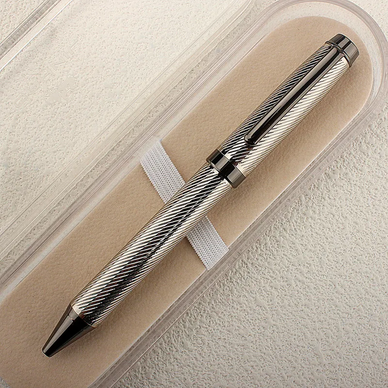 High Quality Luxury Metal Gel Pen Sculpture Pattern Ballpoint Pen Office School Stationary Pen 0.7MM Gift