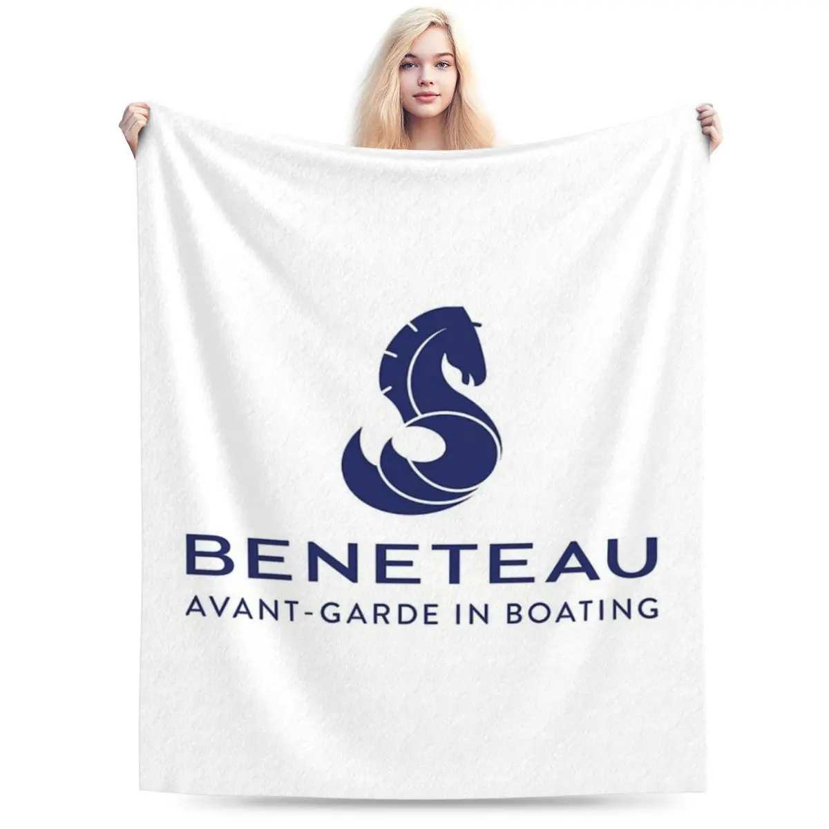 Beneteau Sailboat Sailing Yacht Blankets Soft Warm Flannel Throw Blanket Bedspread for Bed Living room Picnic Travel Home Couch