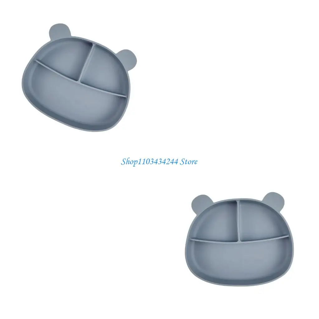 

Силиконовый поднос для еды в форме медведя с присоской для младенцев, способствует кормлению и формированию хороших привычек в
