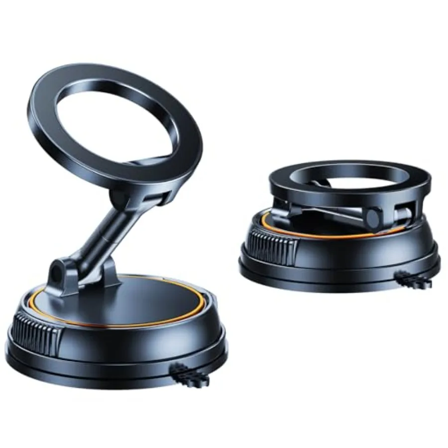 

Магнитный автомобильный держатель для телефона, совместимый с Magsafe, вращающейся на 360° вакуумной присоской, автомобильное крепление на приборной панели для бесшовной беспроводной связи Ch