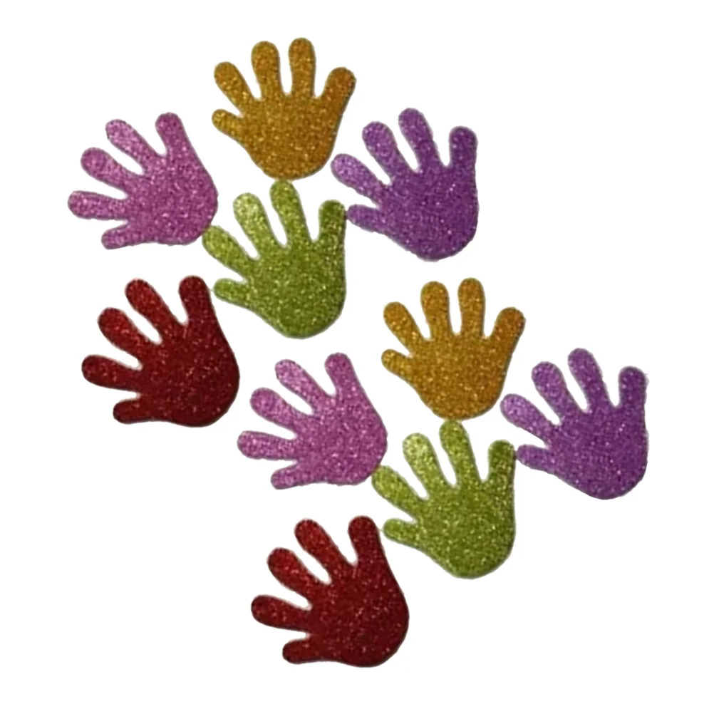 

5Sets Colorful Palm Hand Prints Wall Stickers Removable Bright DIY Decals Kids Room Nursery Decor Smooth Surface Adhesive