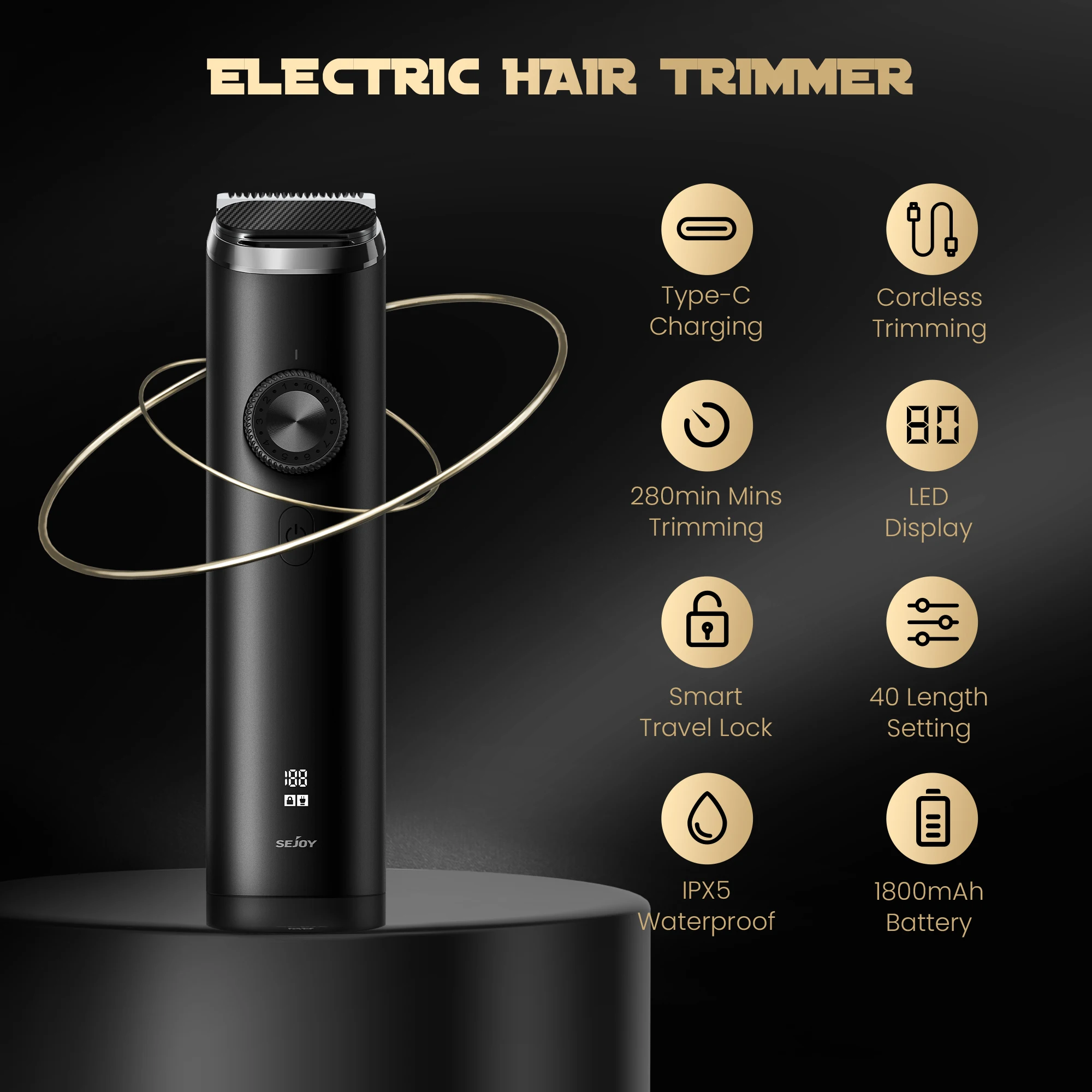 Image of Intimrasierer für Männer, 3-in-1 Nasenhaartrimmer und Rasierer, Barttrimmer für Männer Nass- und Trockenanwendung, Rasierer für den Intimbereich von Männer für Brust, Beine, Achseln, Leistengegend,