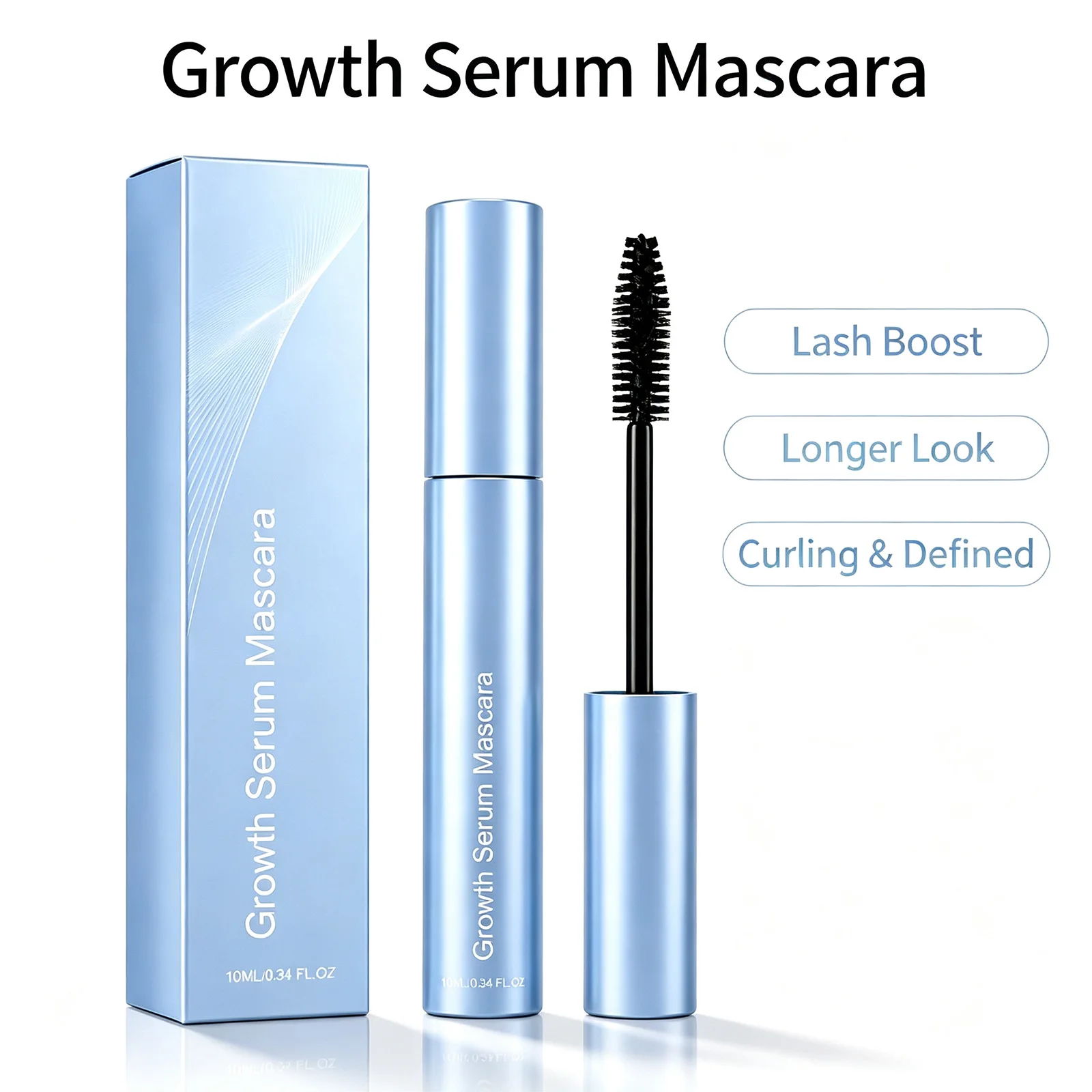 Volume Volume Lengthening Mascara 10ml Waterproof Smudge Proof Long Lasting Curl Black Nourishing Repairing for Eyes Daily Makeup - Aliexpress Deal