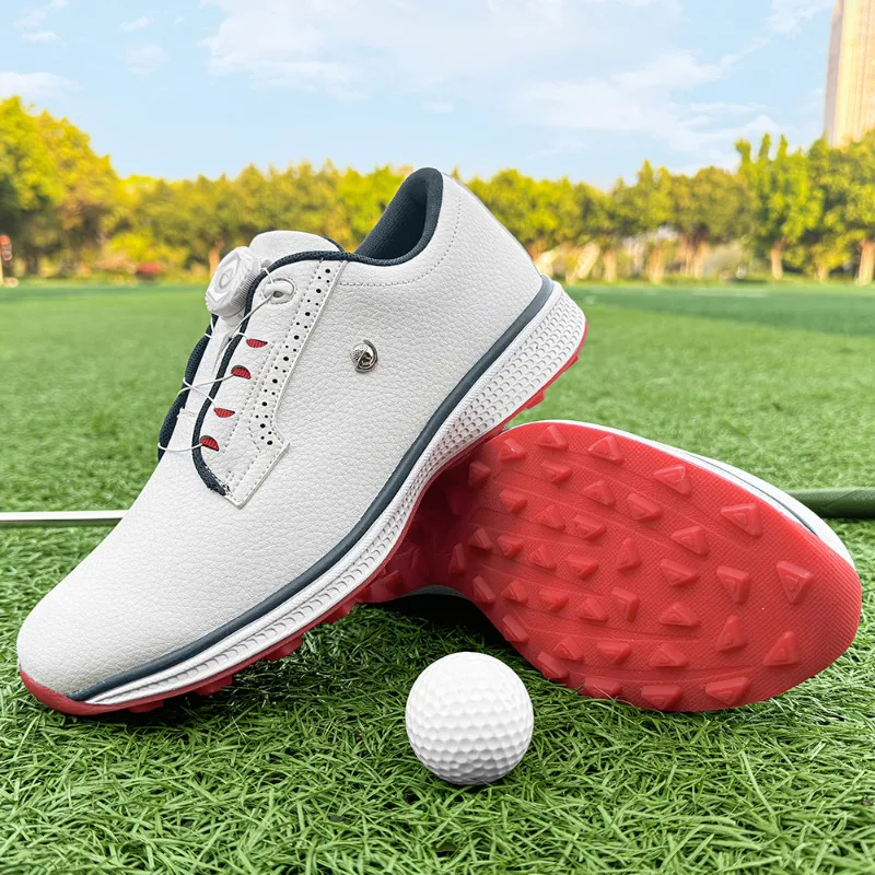 

Luxury Golf Shoes Men Lightweight Men Golfers Waterproof Footwears Training Golf Shoes