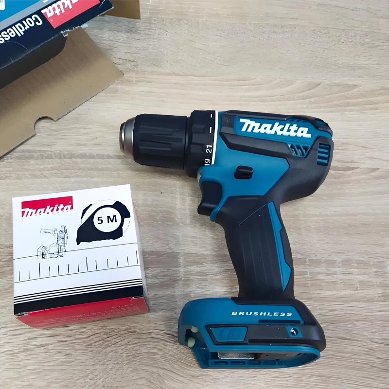 

Makita DDF485 Cordless Drill 18V,40N.m Torque,0-2200RPM,1/2" Auto-Lock Chuck,Brushless Motor Suited Screwdriving & Drilling