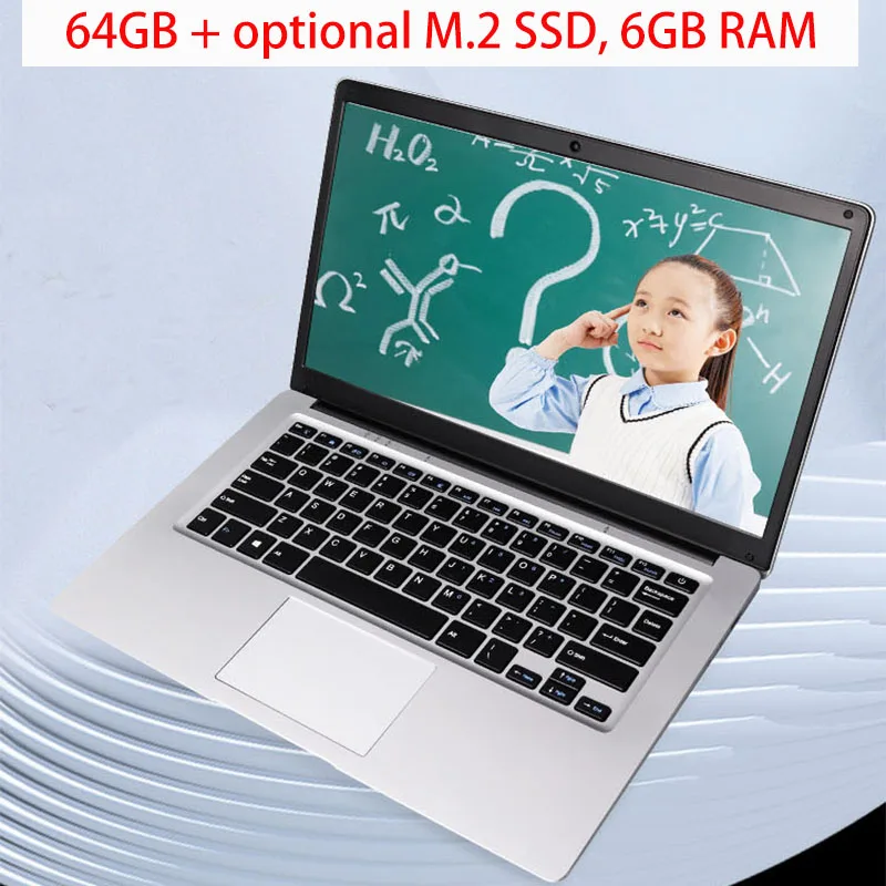 Imagem -03 - Molosuper-windows 10 Netbook Portátil 14 Laptop 6gb 64gb Usb 3.0 Wifi Notebook Barato Escola Escritório Vendas 2023