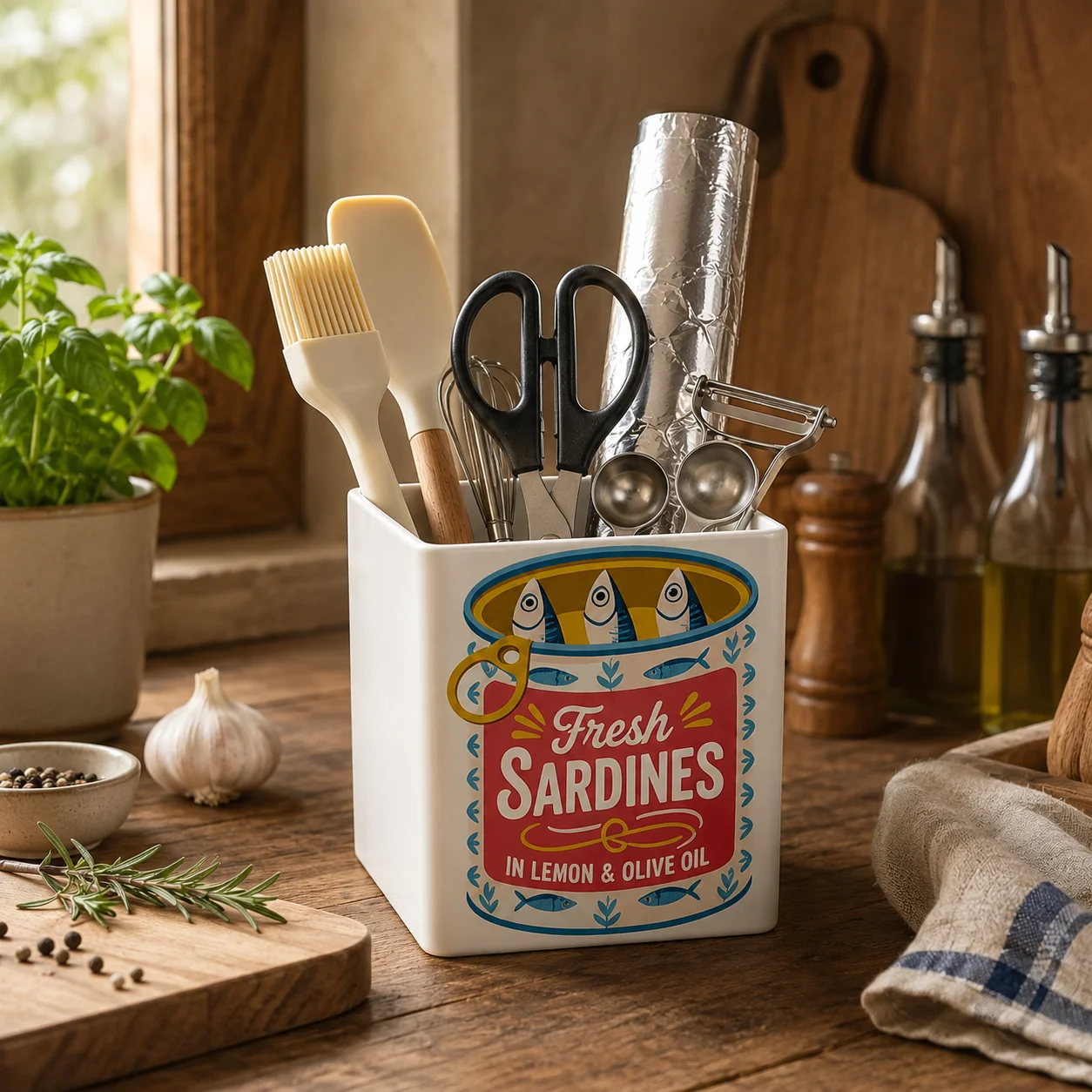 Portautensili con Stampa Retrò - Home Cooking Services recensione e prezzo