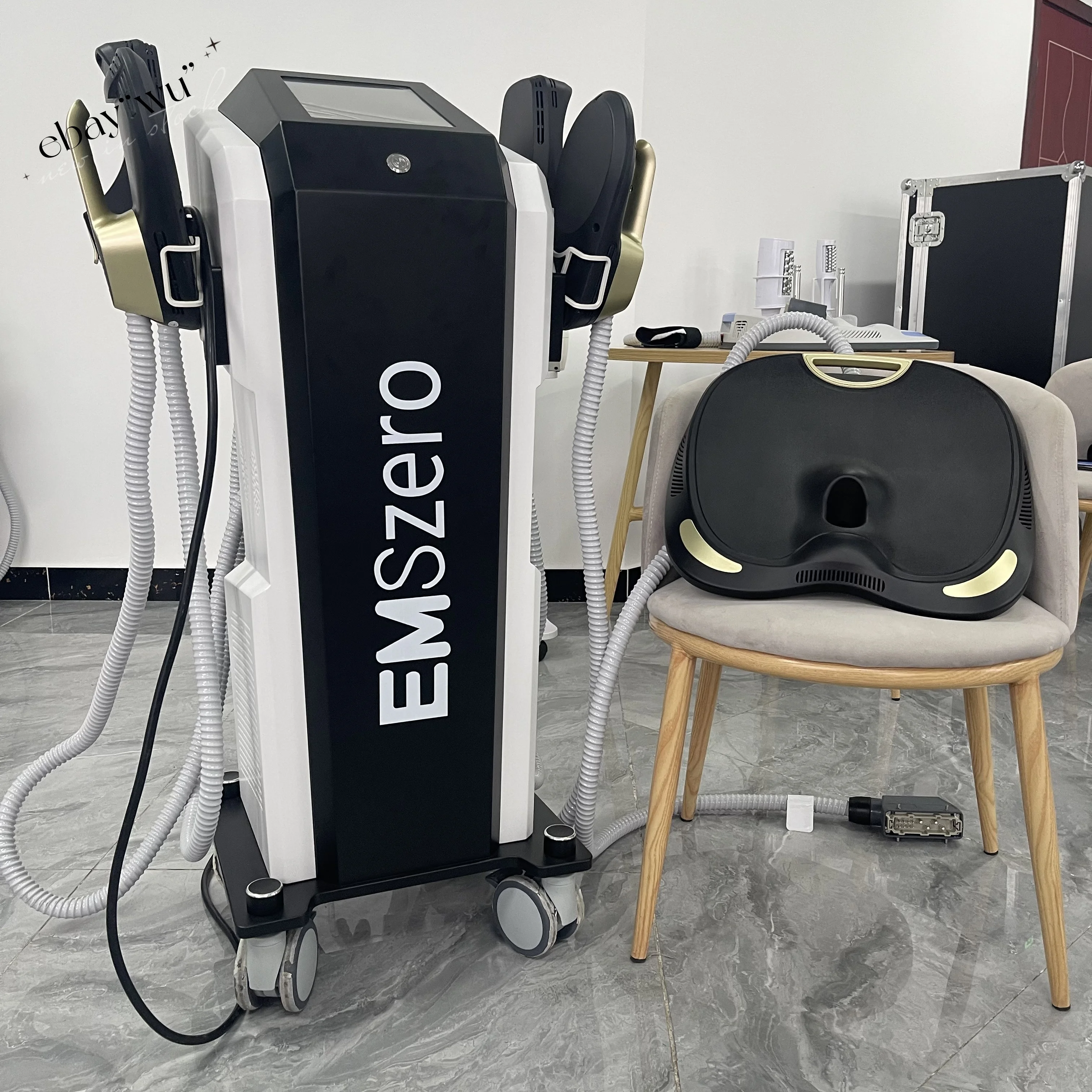 2025 EMSzero Neo Black Gold RF EMS Sculpt Machine Fat Body Slimming Technology Muscle Stimulation Sculpting salo 6500W  15Tesla