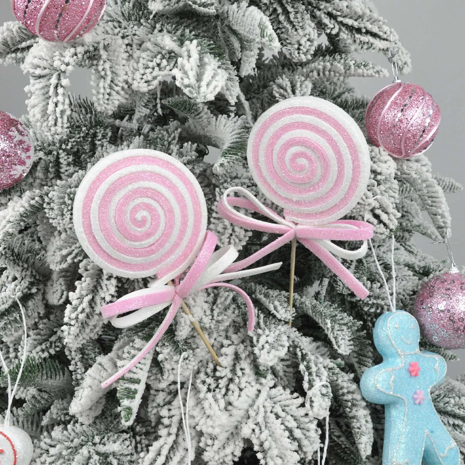

Large Christmas Lollipop Pendant Foam Exquisite Big Lollipop Ornament Cartoon Xmas Candy Hanging Decor