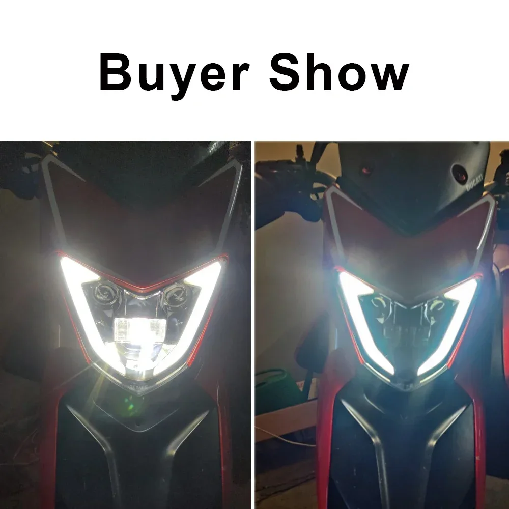 Headlight For DUCATI Hypermotard 821 939 SP 2018 Beam Angel Eyes DRL Assembly Kit and Replacement Light LED Turn Signal Lights