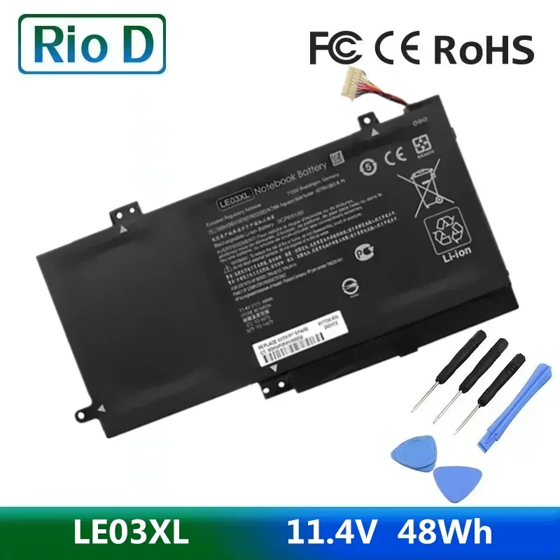 Nueva batería de ordenador portátil LE03XL para HP HSTNN-UB6O HSTNN-PB6M ENVY X360 M6-W102DX 796356-005 HSTNN-YB5Q HSTNN-UB60