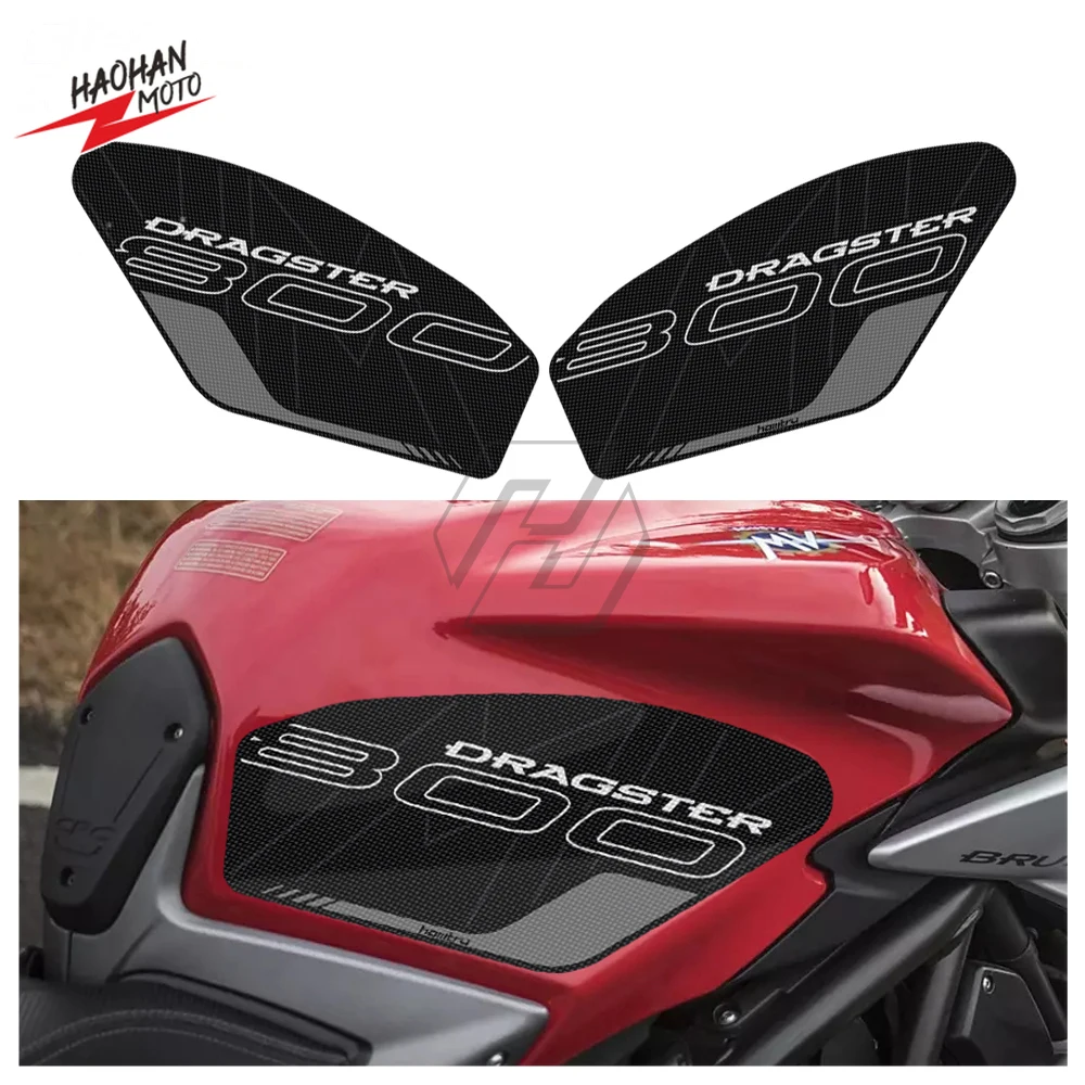 

For MV Agusta DRAGSTER 800 RC RR AMERICA PIRELLI 2019-2020 Motorcycle Side Tank Pad Protection Knee Grip Anti-slip