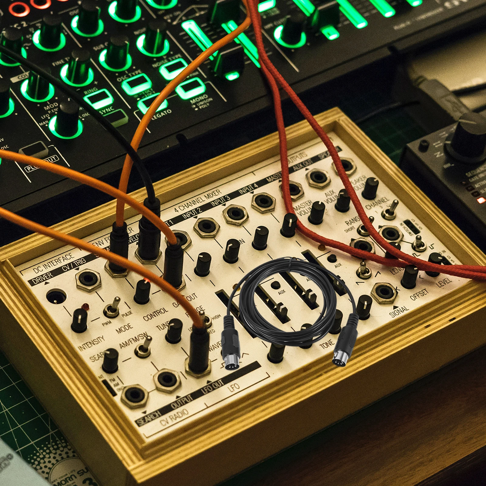 

Cable Pin Male for Piano Extension Cord Professional Instrument Auxiliary Copper Audio