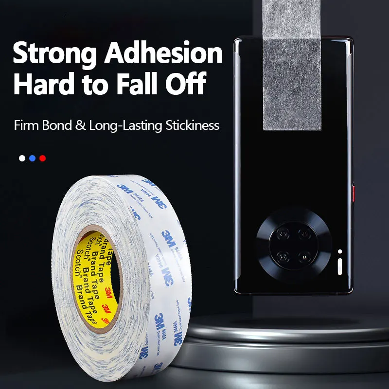3M 9448A Double Sided Tape Strong Adhesion Ultra Thin Heat Resistant Translucent Residue Free Easy to Peel Off Office Supplies view 2
