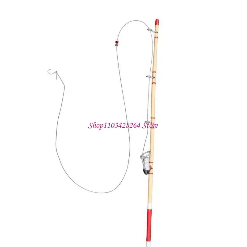 Modelo decorativo caña pescar casas muñecas escala 1:12 herramienta decorativa realista