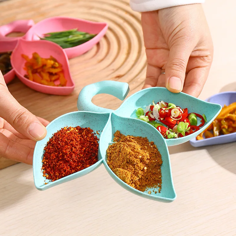 Mulberry Leaf Dip Dish Kitchen Spice Storage Dish Star Anise Paprika Seasoning High Appearance Level Creative Dip Dish