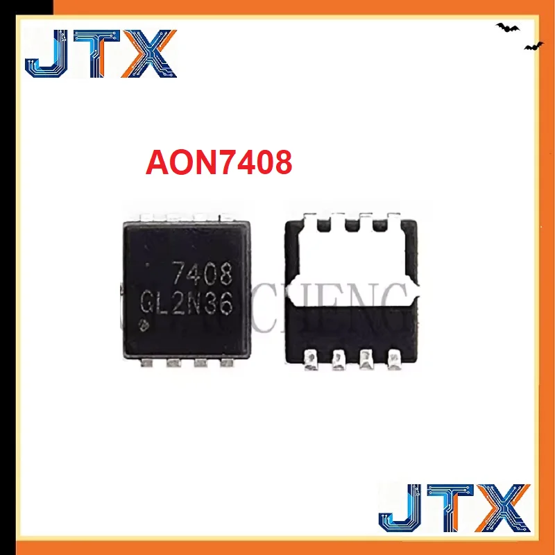 100PCS/LOT  AON7408 AON7408L 7408 QFN-8
