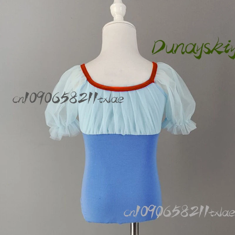 ملابس رقص الباليه للفتيات - زي تدريب صيفي مع تنورة توتو لأداء مسرح الهالوين/عيد الميلاد