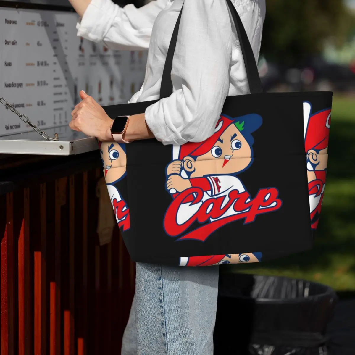 

Hiroshima Toyo Carp Beach Tote Bag Sport Gym Yoga Duffle Large Tote Bag Women Travel Bag Fitness bag