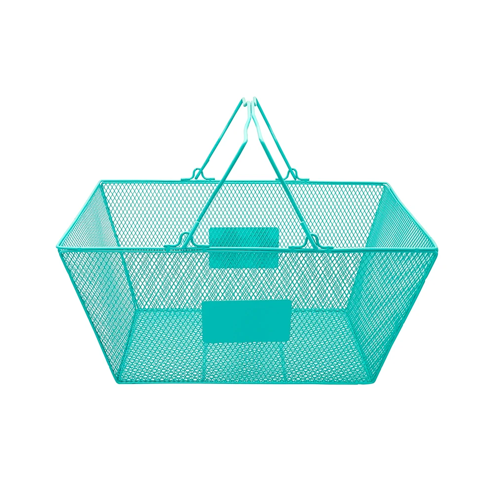 

Cosmetics Shopping Basket Store Supermarket Gift Basket Laundry Toys Screen Metal Shopping Basket