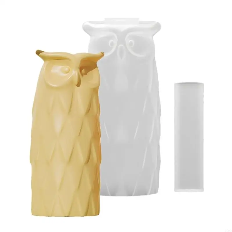 قالب على شكل بومة حرفية من كورد لصناعة حاويات وزخارف الراتنج المزخرفة #1