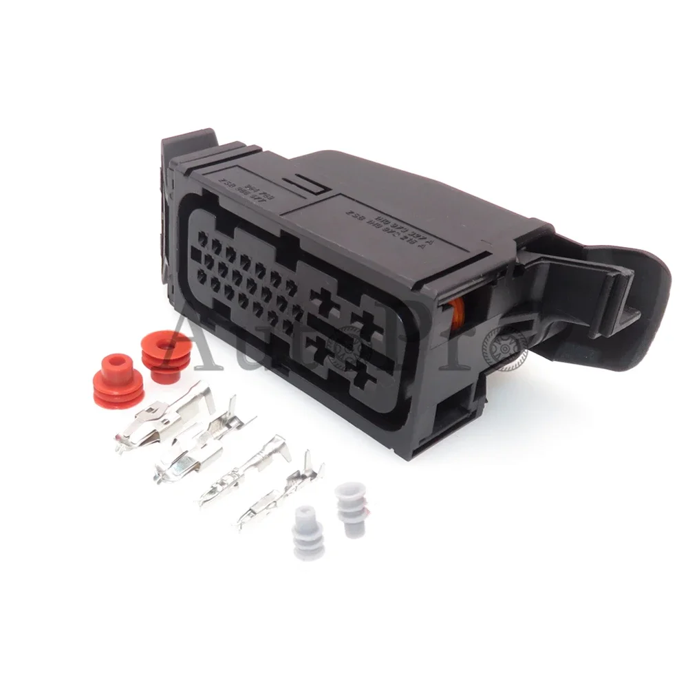 1 Set 25 Hole 1H0973327A Auto Engine Gearbox Electric AC Assembly Socket Car Composite Plastic Housing Connector For VW Santana