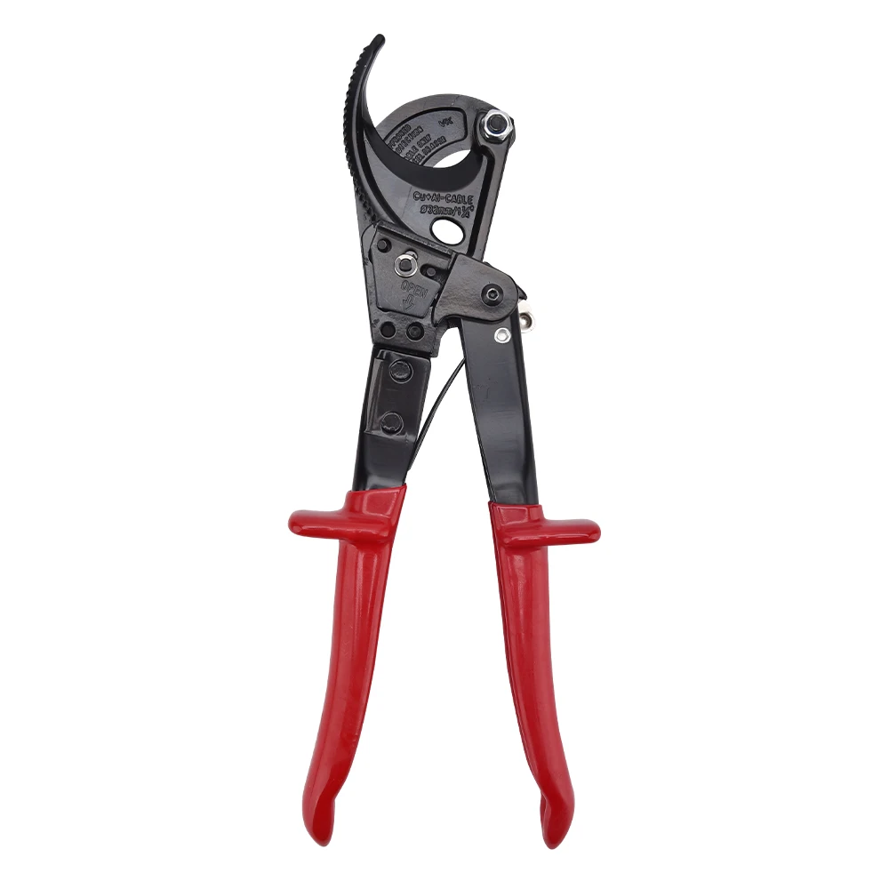 

1 Set Professional Ratchet Gear Cable Scissors HS-325A HS520A Effortless, Precise Cutting Tool for Electricians in Black & Red