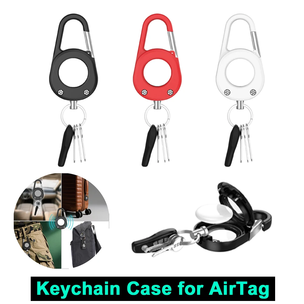 

Чехол-брелок для держателя Airtag, жесткий защитный чехол из ПК для ошейника для домашних животных, ключа, рюкзака, аксессуары для трекера с защитой от потери Air Tag