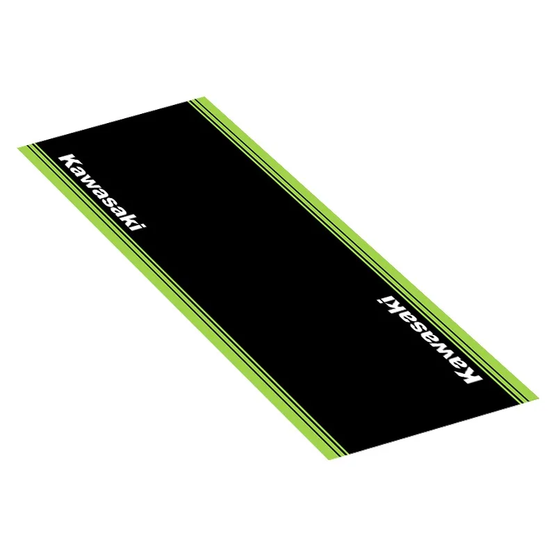 Aangepaste Kawasaki Ninja motorfiets parkeermat antislip garagekleed waterdicht racen moto display tapijt decoratie mat