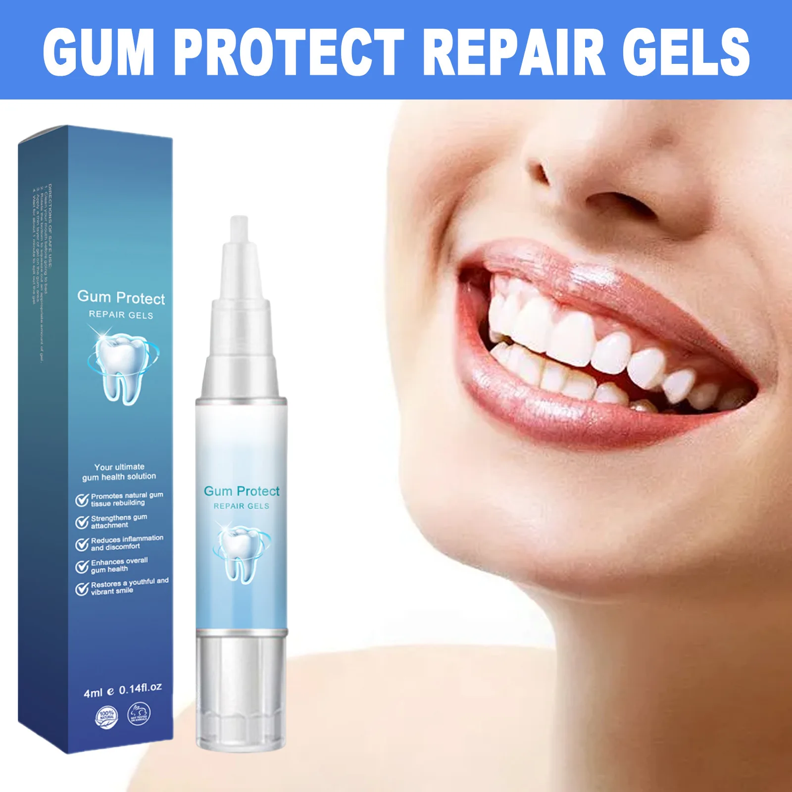 

Rapid Repair Gums Serum Effectively Relieve Tooth Allergy Dental Caries Tooth Cleaning Toothpaste Relieve Tooth Damage Drops 4ml
