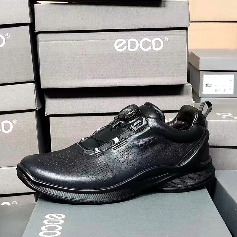 Scarpe da Golf da uomo manopola in pelle estiva di alta qualità traspirante antiscivolo resistente all\'usura sport all\'aria aperta che camminano