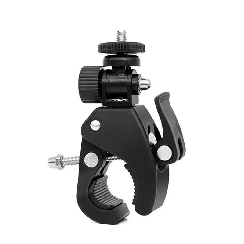 For Gopro Hero 12 11 10 9 8 7 6 5 4 Black Bicycle Motorcycle Handlebar 360 Degree Tripod Mount for YI 4K SJCAM Accessories