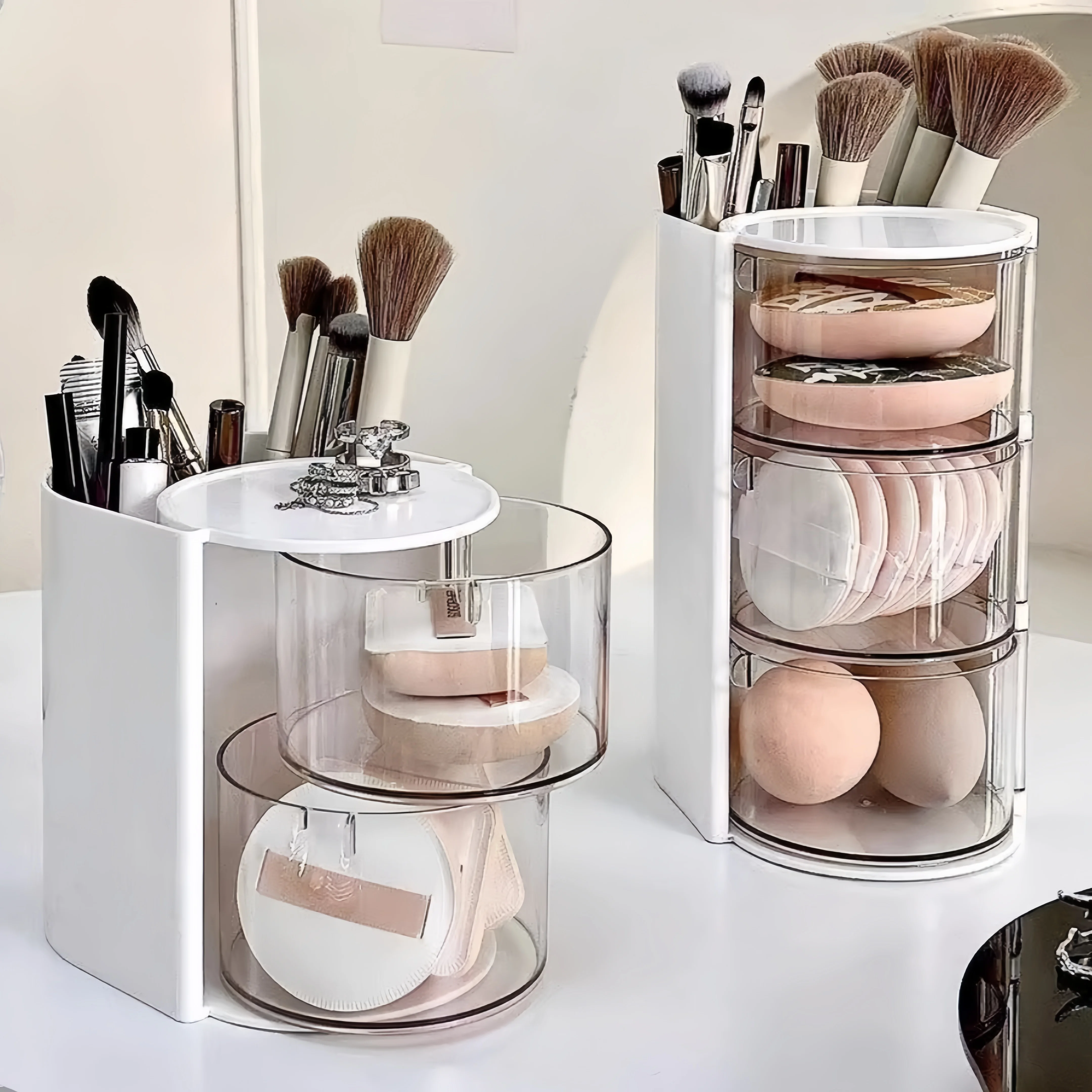 Drehbare Kosmetik-Aufbewahrung – Blush Brush Kabuki Bewertung und Preis