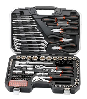 FIXMAN Outstanding Quality Hardware Tools Kit Combination 124PCS Ratchet Socket Set