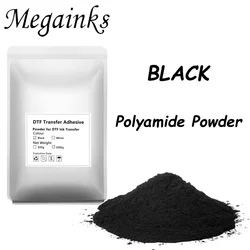 Black DTF Transfer Powder Hot Melt Adhesive Powder For DTF Printing Hotmelt TPU Powder For Cotton Polyamide 500g Per Bag