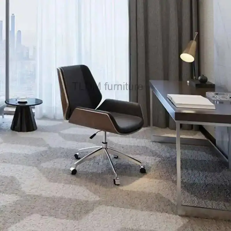 Swivel Leather Executive Chairs Professional Gamer Office Elastic Roller Work Chair Lounge Fashion Sillas De Playa Furnitures