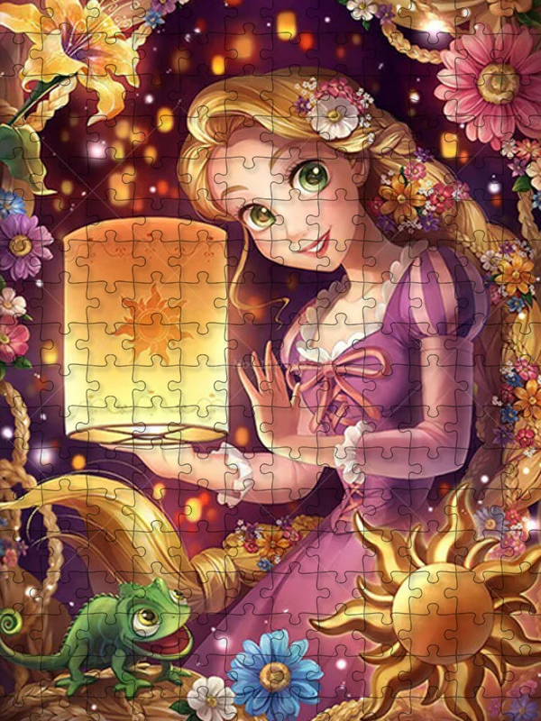 Disney Movie Tangled Legpuzzels 1000 Stuks Prinses Rapunzel Houten Puzzels Voor Volwassen Cartoon Kind Educatief Speelgoed Geschenken