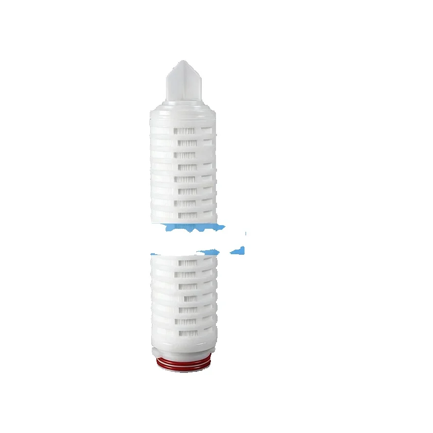 Polytetrafluoroethylene PTFE Foldable Filter Element For Compressed Air Sterilization Filter Hydrophobic 10Inch