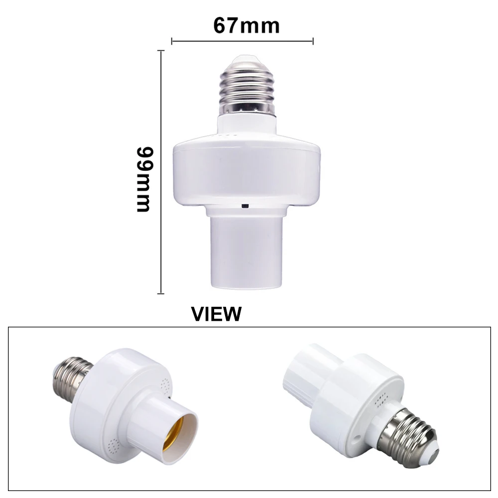 Tuya Zigbee Smart Lamp Holder Switch E27 E26 Bulb Socket Adapter Smart Life APP Timing Voice Control Work with Alexa Google Home
