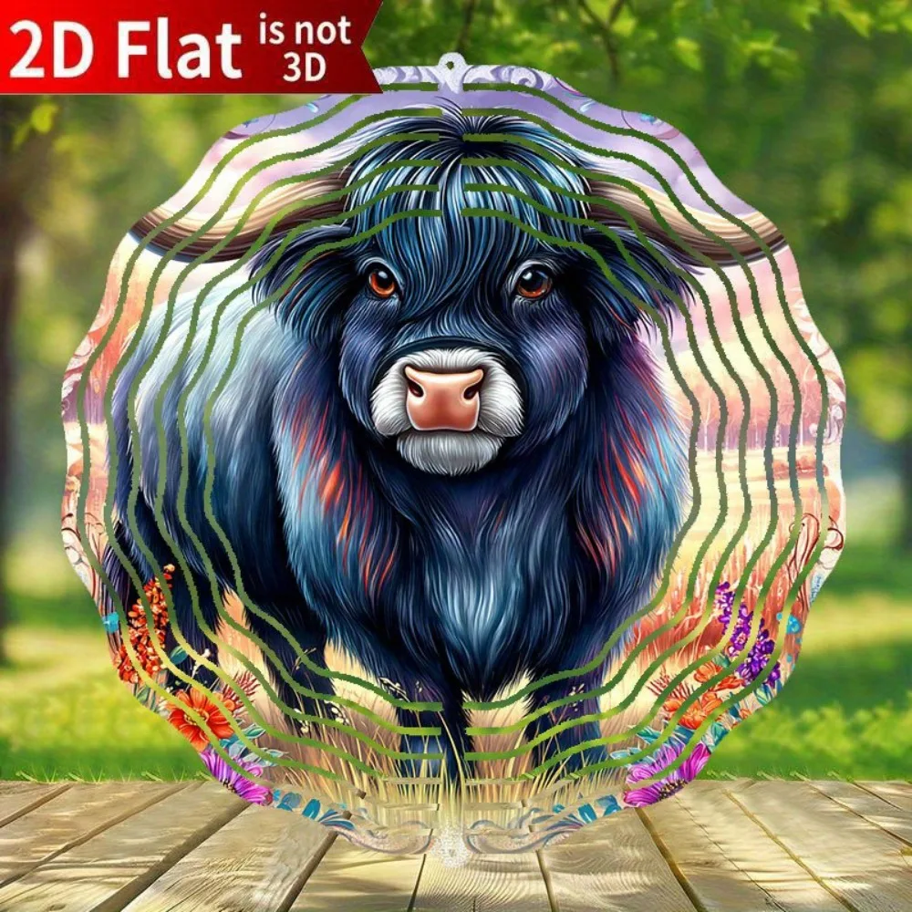 

Металлическая ветряная скульптура «Высокогорная корова», садовый декор, уличная кинетическая скульптура, декор в стиле рустик для фермерского дома, железное украшение, подвесной подарок