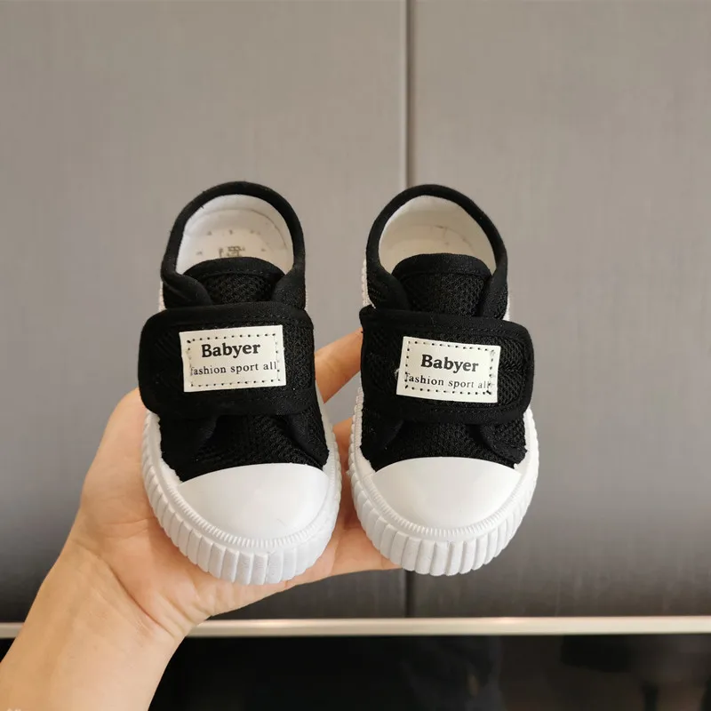 Baby Girls and Boys Casual Shoes Breathable Anti-slip Mesh Outdoor Shoes for Children 0-6Years Kids Soft Bottom Walking Shoes