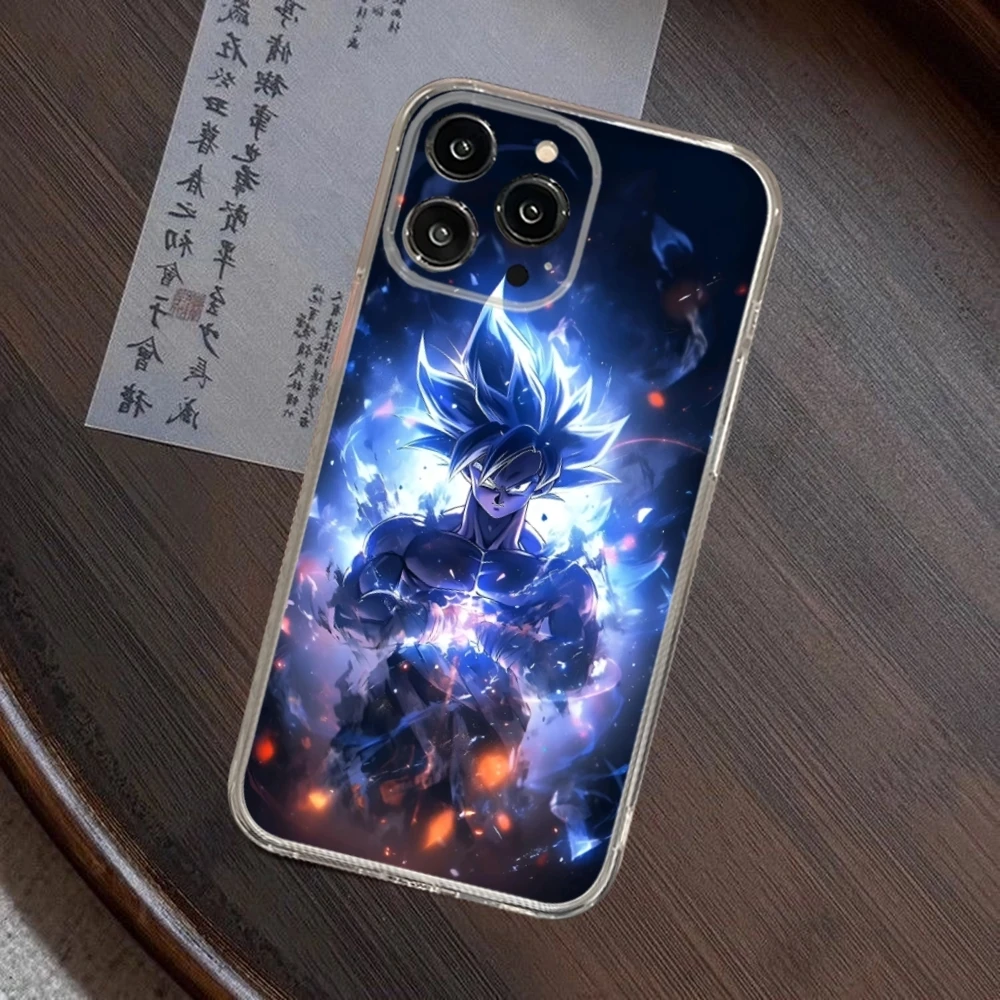 D-dragon Anime B-Balls Phone Case for iphone 15 14 13 12 Pro Mini 11 Max Xr X Xs 8 Plus 7 Transparent silicone