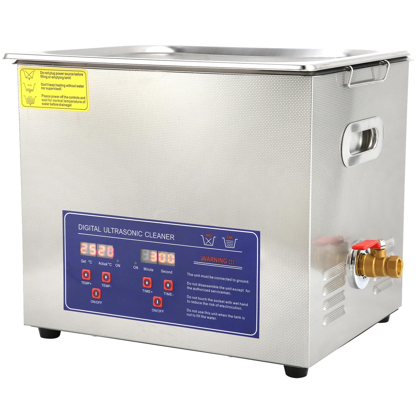 10L  Stainless Steel  with Timer Heater 10L Industrial Equipment PS‑40A Ultrasonic Washer