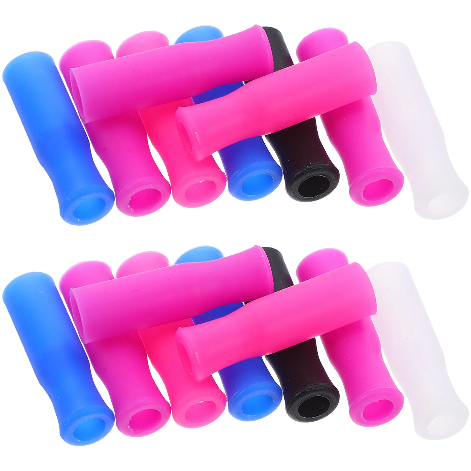 50Pcs Silicone Straw Covers 8Mm Diameter Leak Proof Reusable Straw Toppers Heat Resistant Microwave Safe for Glass Metal Straws