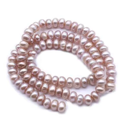 6X8mm White Saltwater Akoya Pearl Loose Beads Accessory Part For Necklace Bracelet 14inch Fashion Jewelry Making Design AAA