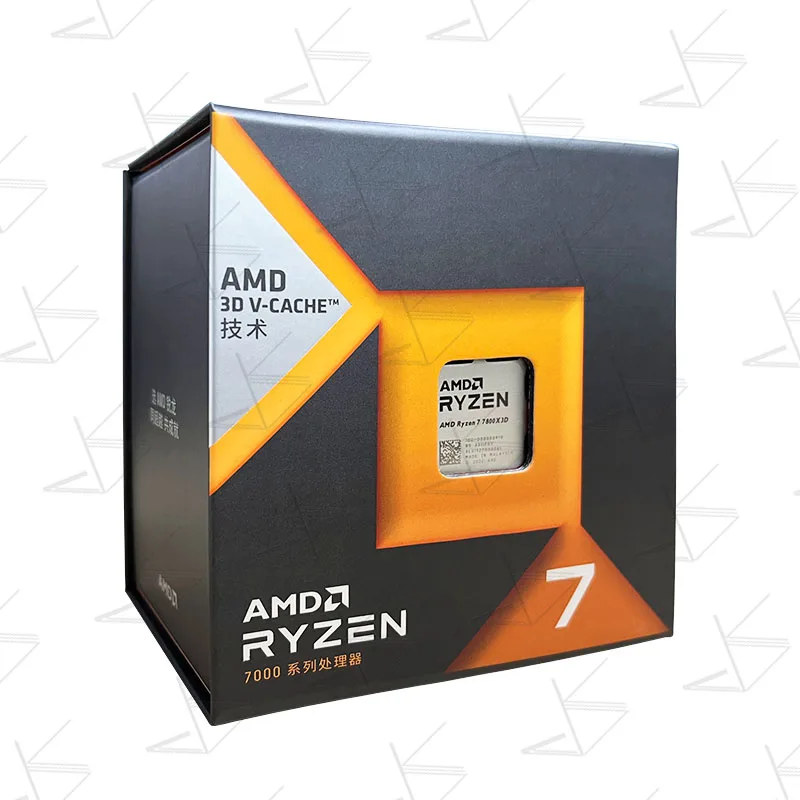 Processeur R7 AMD Ryzen 7 7800X3D Box Novo CPU, 8 cœurs, puce intégrée, 5nm, AM5, sans ventilateur, nouveauté