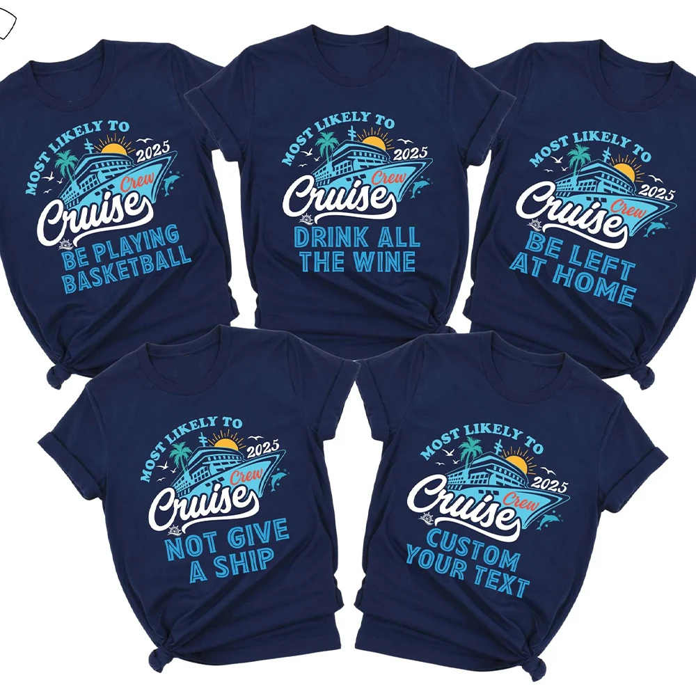 Custom Family Cruise 2025 Shirt Custom Name Shirts Family Making Memories Together Group Matching Top Daily Trendy Streetwear
