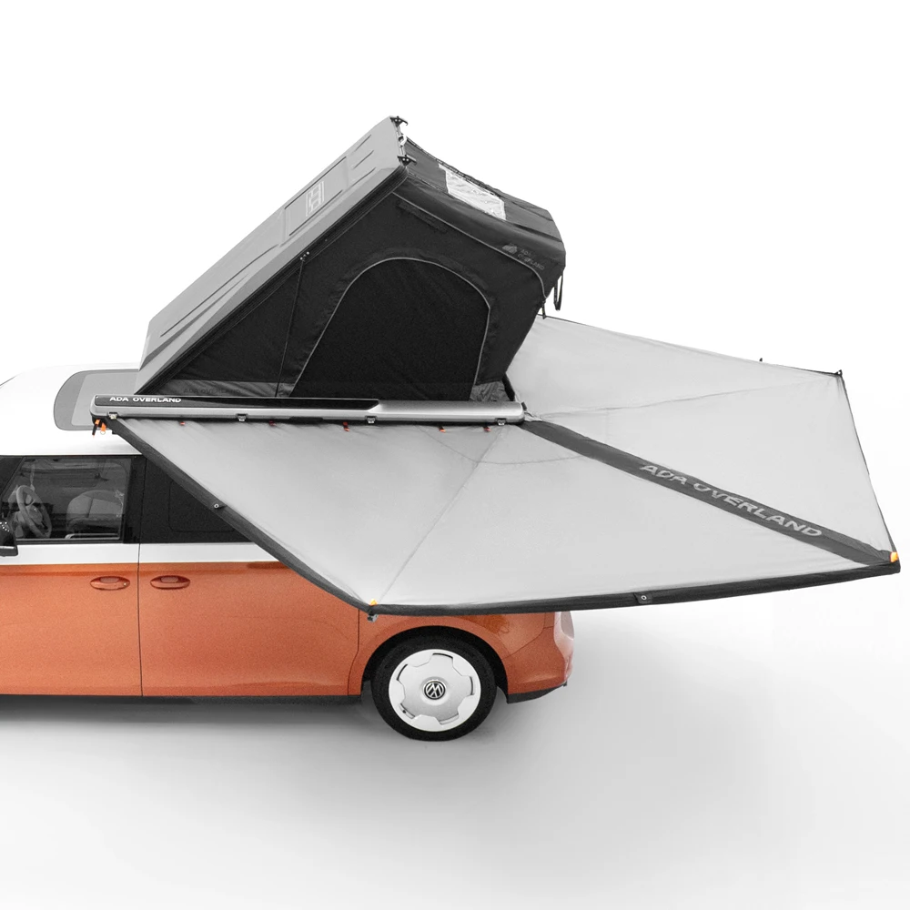 4x4 Offroad Camping Tent Slim Triangle Hard Shell Aluminum Quick Setup Car Tent For 2-3 Person