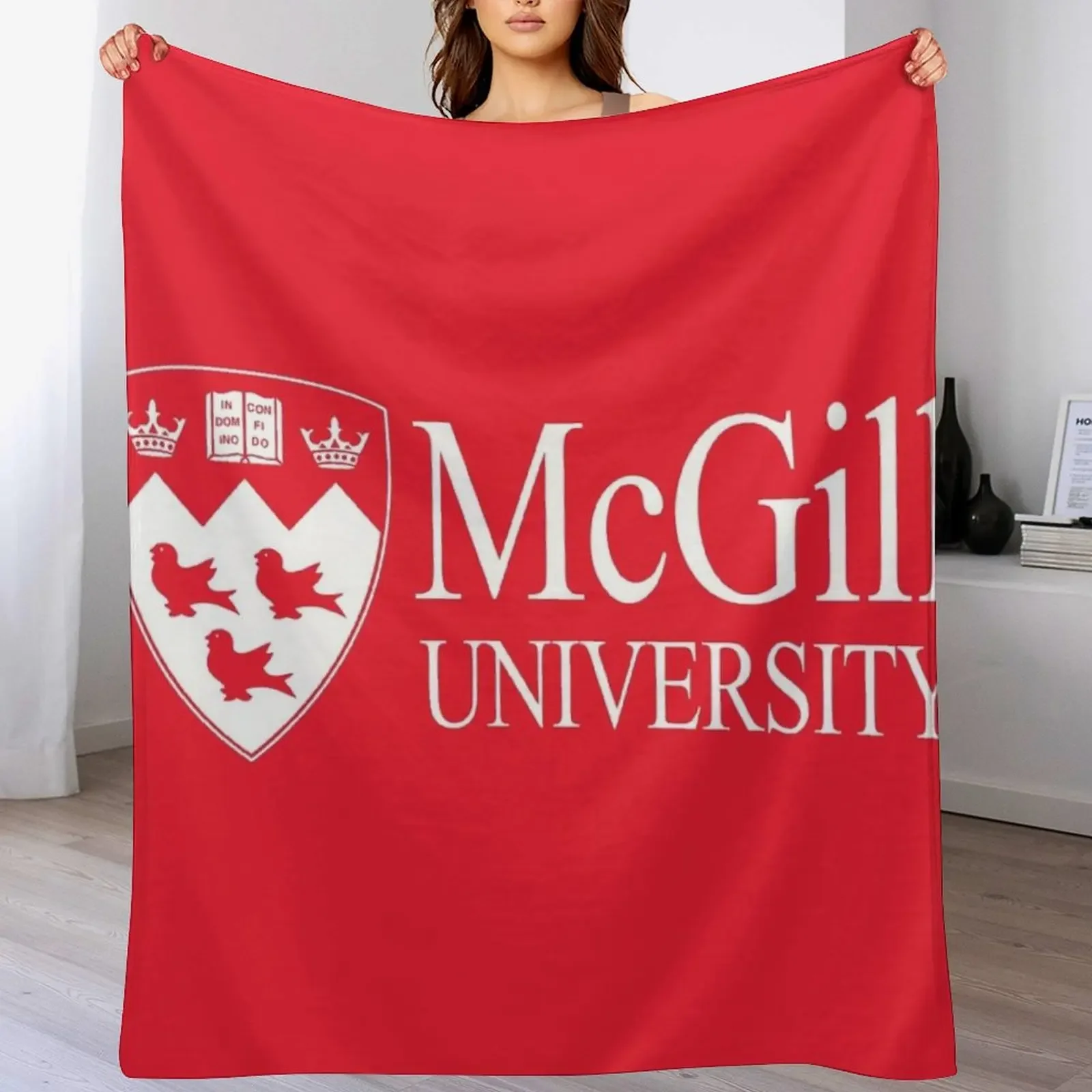 

McGill University Throw Blanket cosplay anime funny gift Plaid Extra Large Throw Blankets